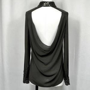 Haute Hippie studded detail blouse XS